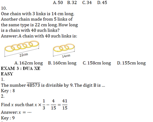 Đề thi và đáp án ViOlympic Toán Tiếng Anh lớp 4 cấp quốc gia năm 2015 - ảnh 7