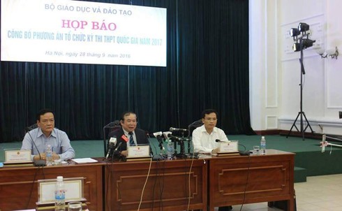 Thi THPT quốc gia 2017: Không công bố đề thi và đáp án môn trắc nghiệm sau thi - ảnh 1