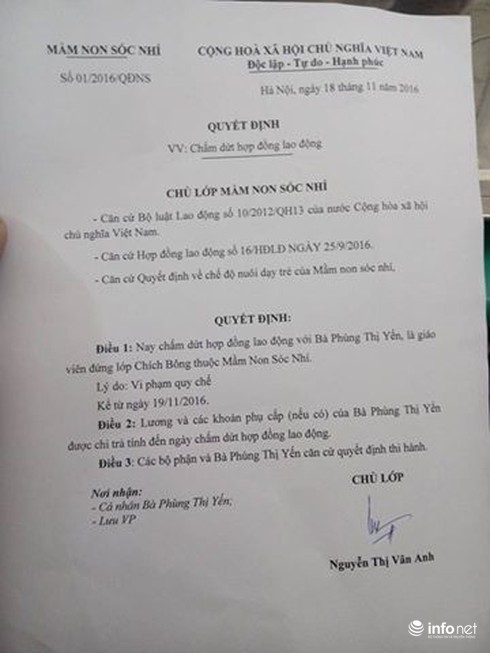 Hà Nội: Bé 18 tháng tuổi bị cô giáo tát đỏ thái dương ở trường mầm non - ảnh 1