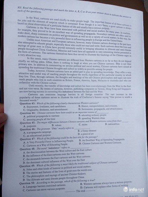 Đề thi thử môn Tiếng Anh THPT Quốc gia năm 2017 của Hà Nội - ảnh 4