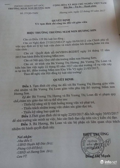 Vụ nhốt trẻ mầm non trong trường: Gia đình bức xúc trước thái độ của nhà trường - ảnh 2