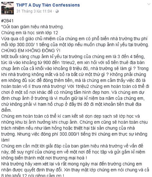 Hà Nam: Học sinh bức xúc vì phải