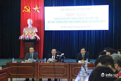 Báo cáo nhanh của Bộ GD&ĐT về kỳ thi THPT quốc gia 2017 - ảnh 1