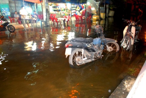 TP.HCM hứng đợt triều cường dữ dội - ảnh 13