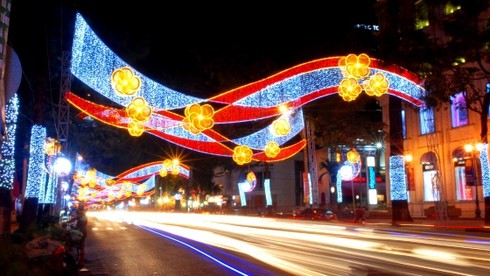 Huyền ảo những cung đường Sài Gòn dịp Tết - ảnh 3
