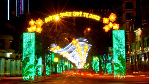 Huyền ảo những cung đường Sài Gòn dịp Tết - ảnh 5