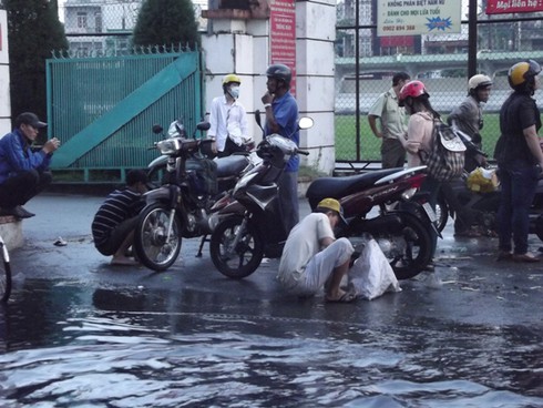 TP.HCM: Mưa ngập, xe máy, vật dụng bị cuốn trôi - ảnh 5