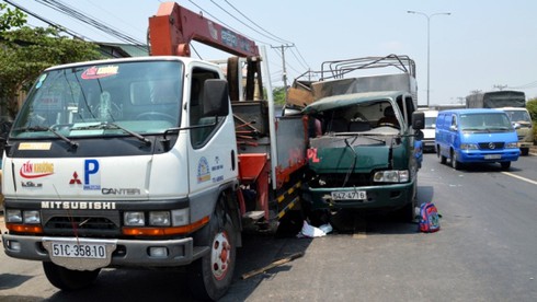 Học sinh lớp 1 đứt lìa bàn chân sau tai nạn - ảnh 1