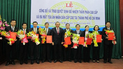 Ra mắt TAND cấp cao tại TP.HCM - ảnh 1