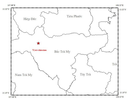 Động đất 3,7 độ richter tại Quảng Nam - ảnh 1