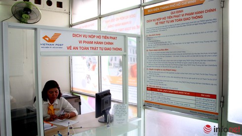 Nộp tiền phạt vi phạm giao thông, chỉ cần qua bưu điện gần nhất - ảnh 2