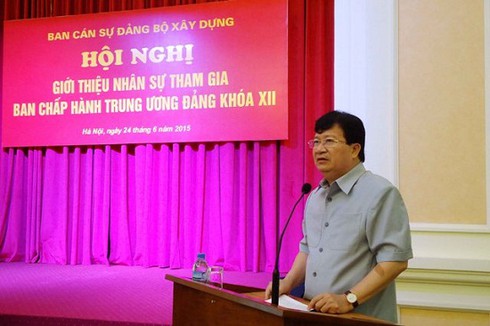Bộ Xây dựng giới thiệu nhân sự tham gia Ban Chấp hành TƯ Đảng khóa XII - ảnh 1