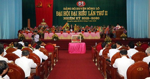 Vĩnh Phúc: Đại hội đại biểu Đảng bộ huyện Sông Lô lần thứ II - ảnh 1