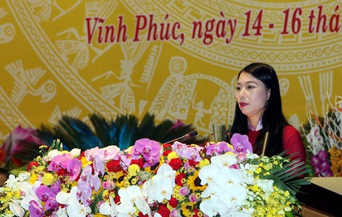 Nữ Bí thư Tỉnh ủy Vĩnh Phúc tái đắc cử - ảnh 1