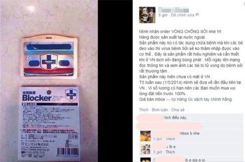 Bộ Y tế cảnh báo về thiết bị đeo tay phòng chống sởi - ảnh 1