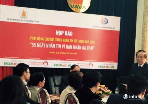 55 ngày nhắn tin ủng hộ nạn nhân chất độc da cam/Dioxin năm 2016 - ảnh 1