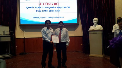 Bệnh viện Việt Đức có người điều hành mới - ảnh 1