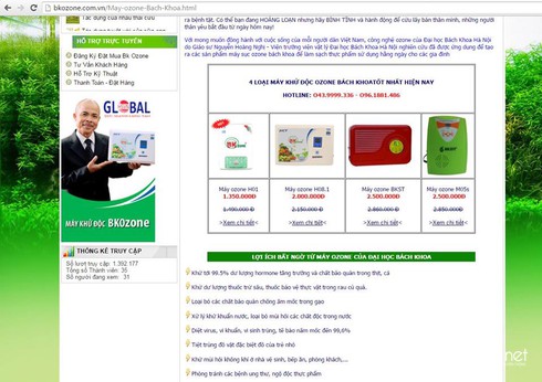 Sự thật phía sau máy ozone mang thương hiệu Đại học Bách khoa Hà Nội - ảnh 3