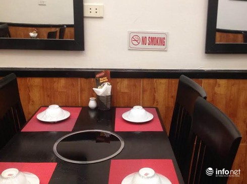 Mô hình nhà hàng không khói thuốc phòng hút thuốc lá thụ động - ảnh 1