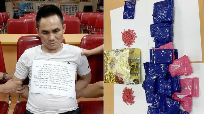 Nghệ An: Bắt đối tượng vận chuyển 1kg ma túy đá và 6.000 viên ma túy tổng hợp