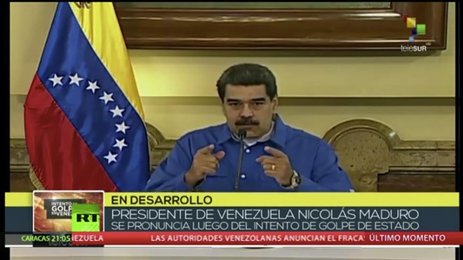Tổng thống Maduro chúc mừng quân đội Venezuela “đập tan” âm mưu đảo chính