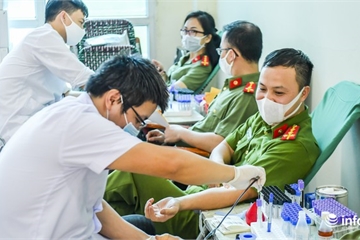 Vì nhân dân phục vụ, Trung tá Công an Hà Nội 18 năm liền hiến máu đều đặn