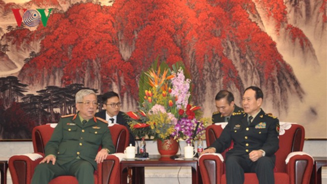 Thứ trưởng Nguyễn Chí Vịnh gặp Bộ trưởng Quốc phòng Trung Quốc