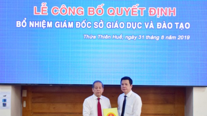Thừa Thiên Huế: Bổ nhiệm ông Nguyễn Tân làm Giám đốc Sở GD&ĐT