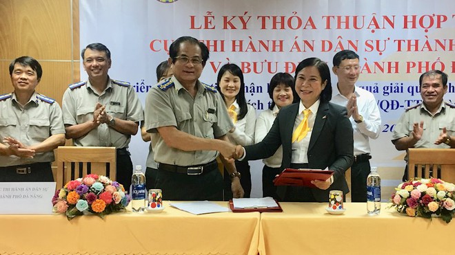 Bưu điện Đà Nẵng và Cục Thi hành án dân sự ký kết hợp tác nâng cao chất lượng dịch vụ hành chính công