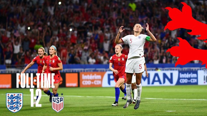 Highlights Mỹ 2-1 Anh: Các cô gái Mỹ hiên ngang vào chung kết World Cup Women 2019