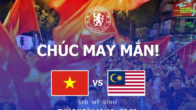 Ngỡ ngàng khi Fanpage của CLB Chelsea gửi lời chúc đến đội tuyển Việt Nam