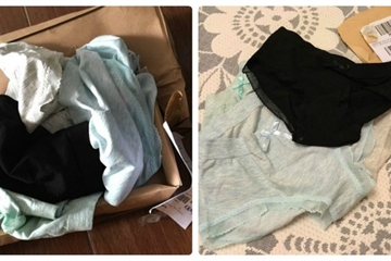 Đặt mua khăn trải bàn ren trên Lazada, mẹ trẻ nhận được một thùng…quần xi-lip