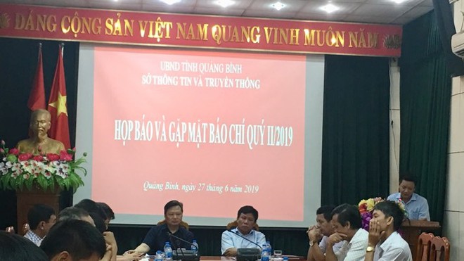 Quảng Bình: Họp báo và gặp mặt báo chí quý II/2019