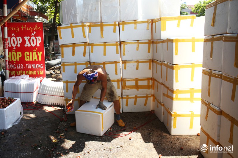 Tận mắt quy trình ướp đá vải thiều Lục Ngạn - ảnh 9