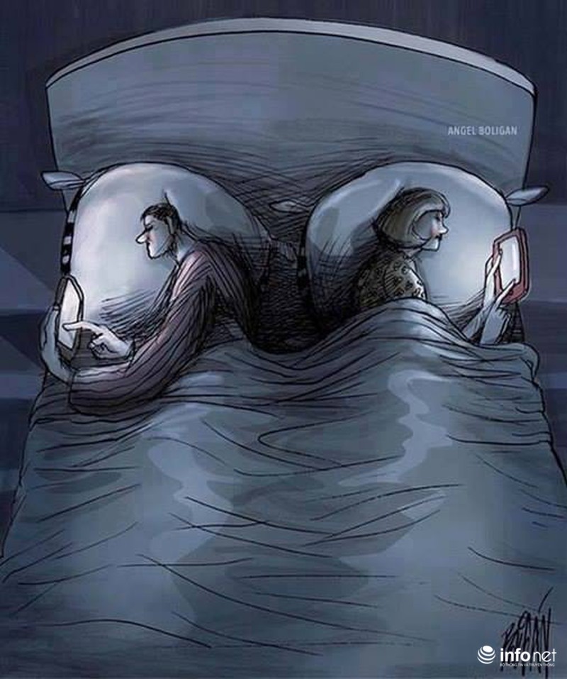 Chùm tranh châm biếm đáng suy nghĩ về cuộc sống và chiếc smartphone - ảnh 13