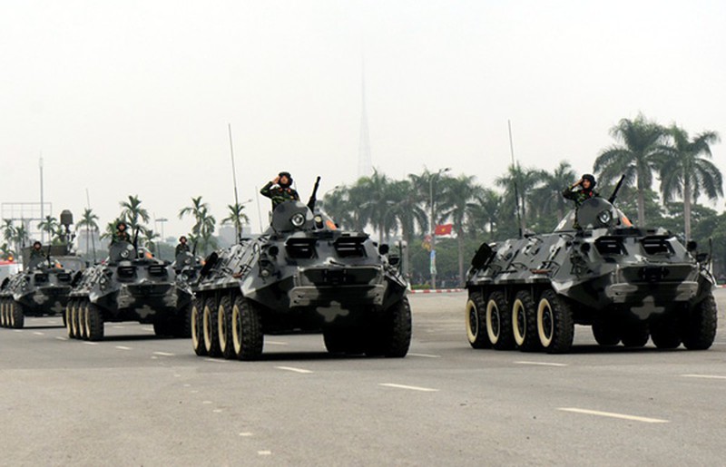 Sáng nay: Dàn xe đặc chủng, khí tài hiện đại hợp luyện bảo vệ Đại hội Đảng - ảnh 12