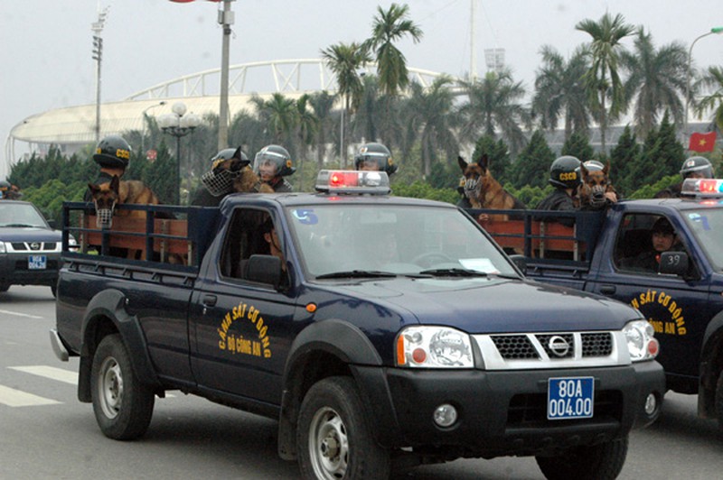 Sáng nay: Dàn xe đặc chủng, khí tài hiện đại hợp luyện bảo vệ Đại hội Đảng - ảnh 13