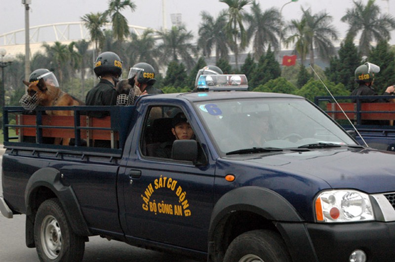 Sáng nay: Dàn xe đặc chủng, khí tài hiện đại hợp luyện bảo vệ Đại hội Đảng - ảnh 14