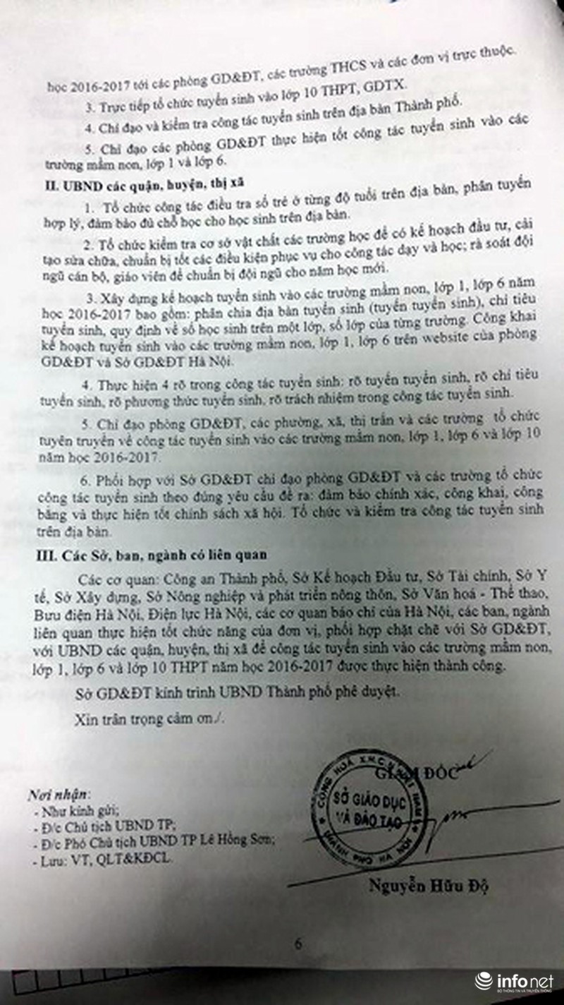 Hà Nội: Chính thức công bố hình thức tuyển sinh đầu cấp năm học 2016-2017 - ảnh 7