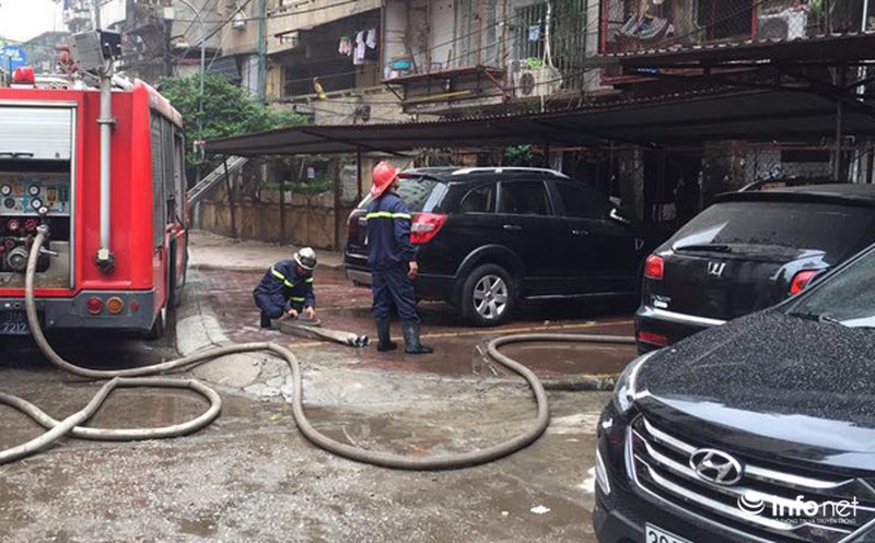 Cháy ở khu tập thể Cơ yếu Chính phủ, không có thiệt hại về người - ảnh 2