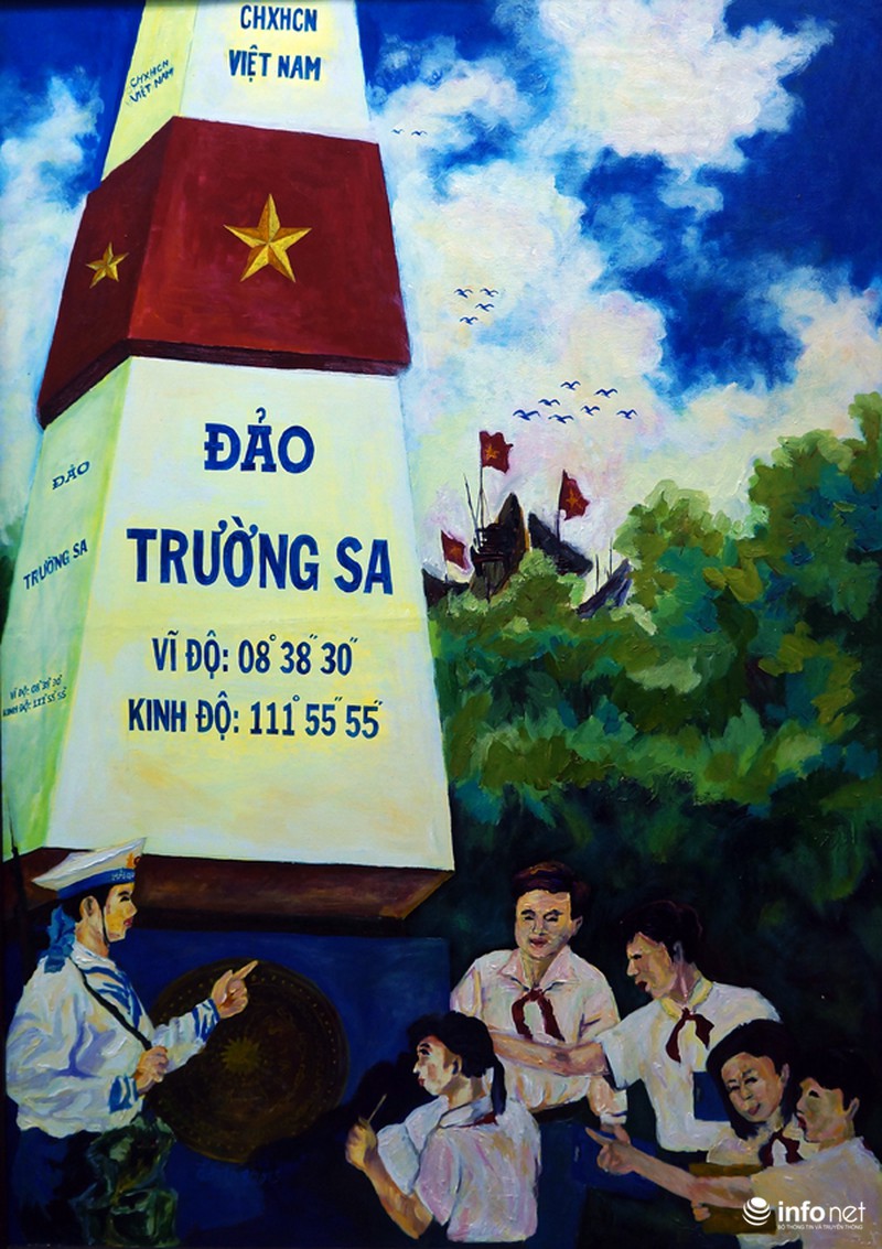 Hình ảnh lực lượng Hải quân VN trong triển lãm mỹ thuật - ảnh 11
