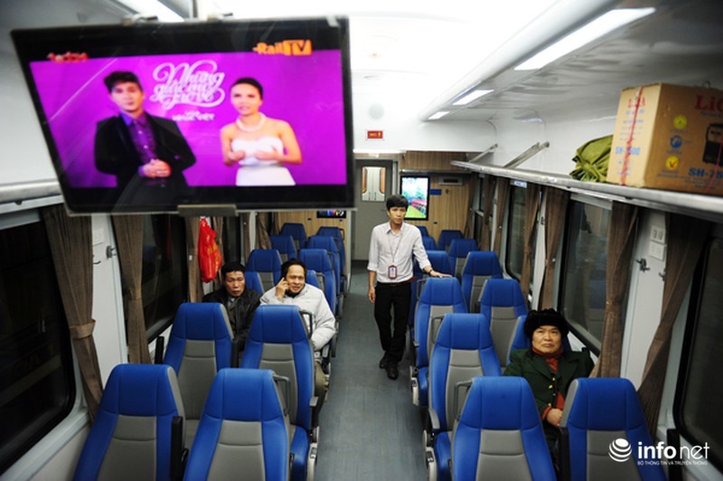 Cận cảnh đoàn tàu hỏa