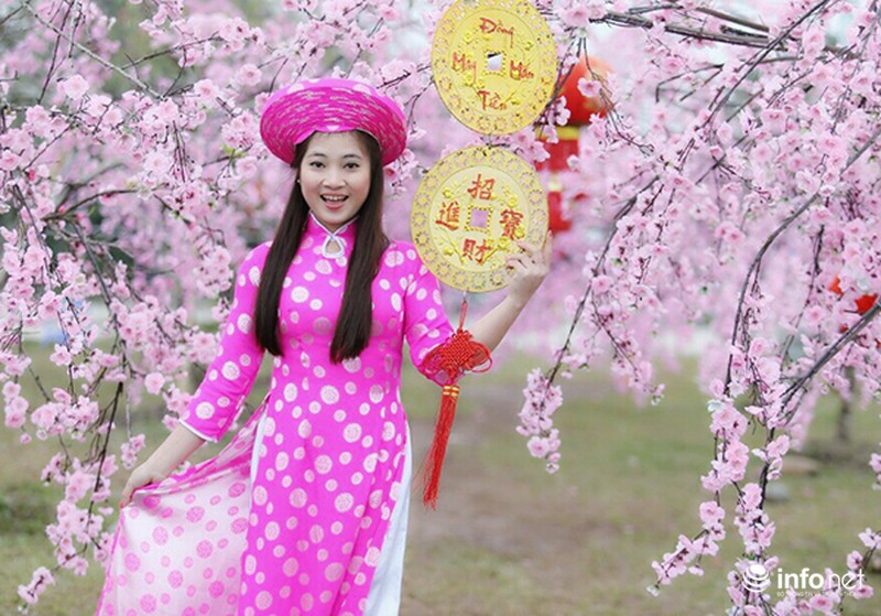 Thiếu nữ Hà Thành đẹp mê hồn trong trang phục truyền thống ngày Tết - ảnh 1