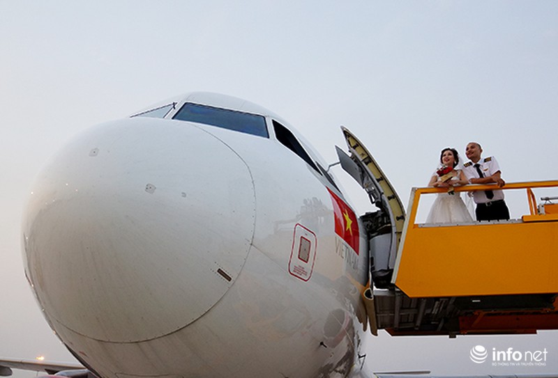 Bộ ảnh cưới độc đáo của nữ phi công xinh đẹp trong ngày 8/3 - ảnh 6