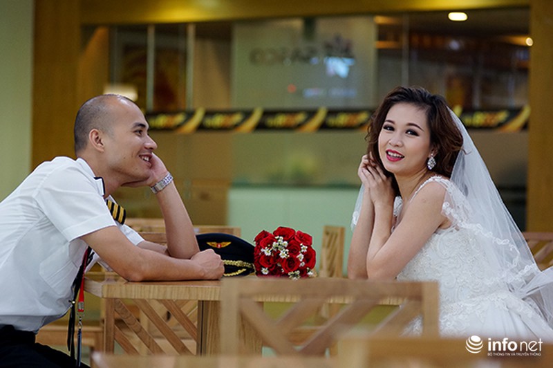 Bộ ảnh cưới độc đáo của nữ phi công xinh đẹp trong ngày 8/3 - ảnh 9
