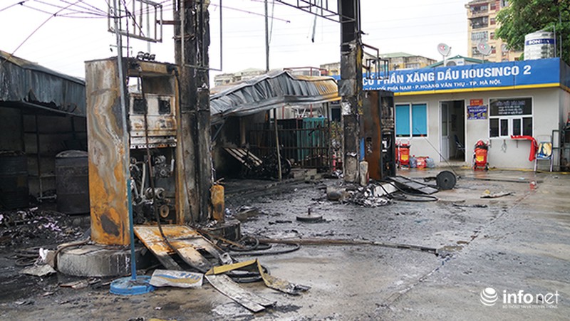 Cháy cây xăng Đền Lừ: Cứu được toàn bộ số xăng trong xe bồn - ảnh 4