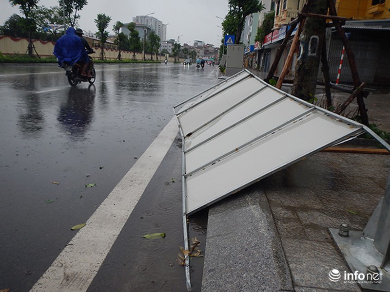 Hà Nội tan hoang sau bão số 1 - ảnh 5