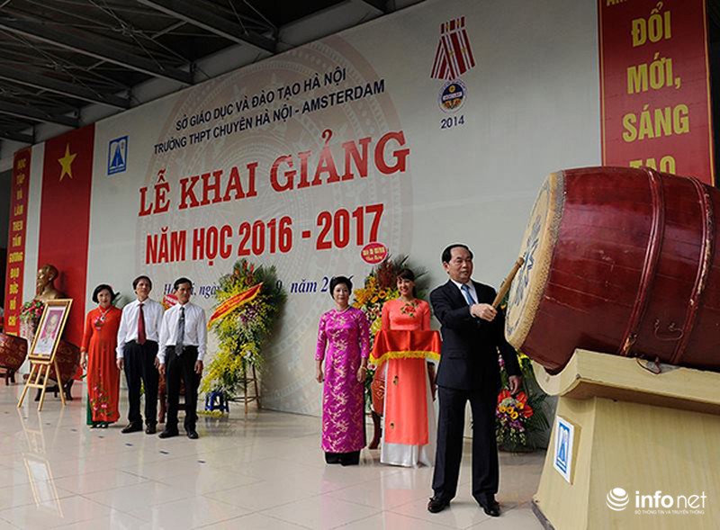Chủ tịch nước, Thủ tướng dự lễ khai giảng năm học mới - ảnh 4