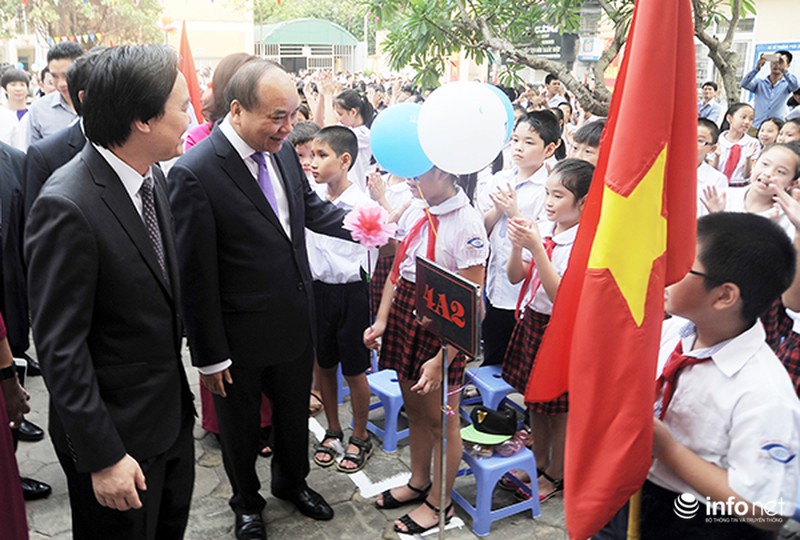 Chủ tịch nước, Thủ tướng dự lễ khai giảng năm học mới - ảnh 5