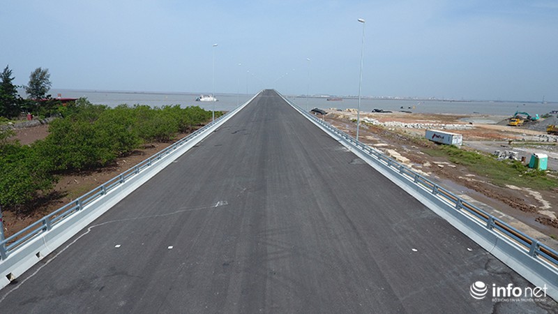 Hình ảnh cầu vượt biển nối Hải Phòng - Cát Hải chuẩn bị đưa vào sử dụng - ảnh 3